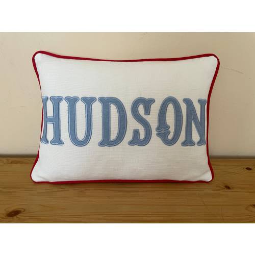 Applique pillow cover, Monogram pillow, Baby room pillow, Name pillow cover, Monogrammed pillow, Personalized pillow, Custom dorm pillow,