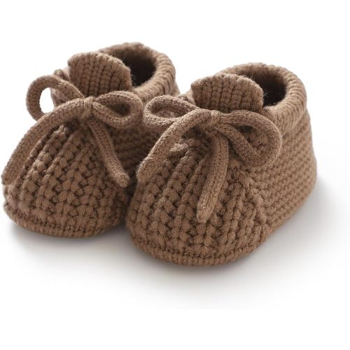 Baby Booties Newborn Baby First Shoes Cozy Warm Knit Soft Booties for Toddler Infant Boy Girl