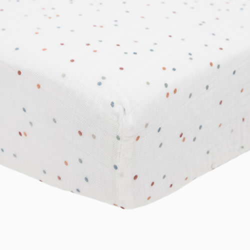 Little Unicorn Cotton Muslin Crib Sheet - Dots