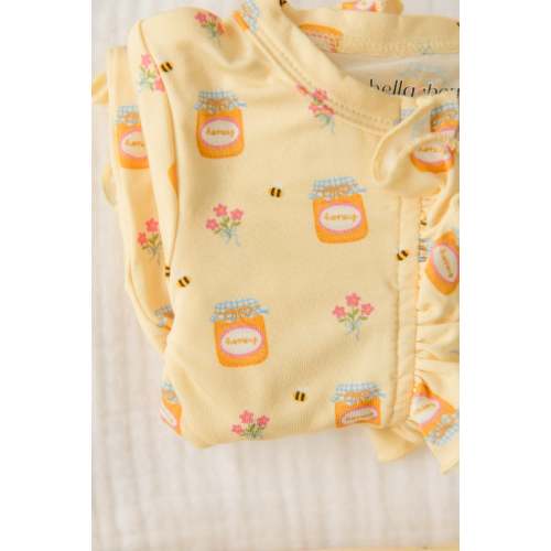 Personalized Bamboo Ruffled Footie