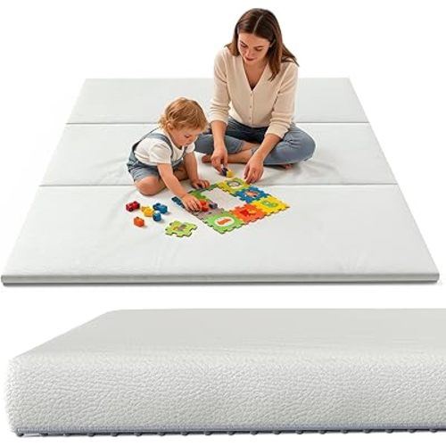 Baby Play Mat 70x79 Inch, Removable Machine Washable Cover, Extra Thick Floor Mat for Baby Crawling, Waterproof Baby Mats for Floor, Non-Slip Large Playpen Mat for Toddler Infant
