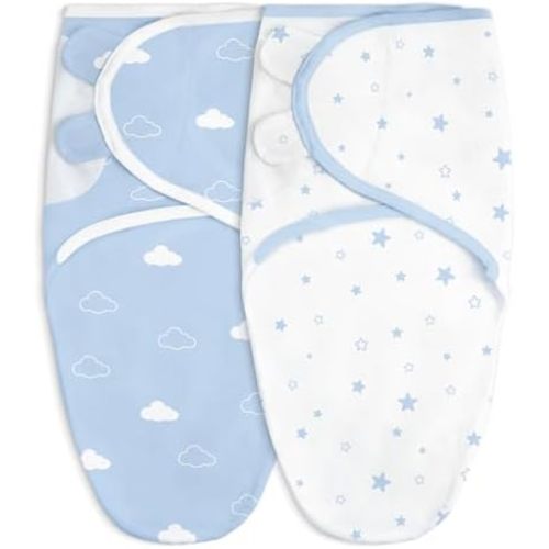 Baby Swaddle Blanket, 0-3 Months, Cotton Arm-in Sleep Sack, Wearable Blankets Wrap for Newborn Infant