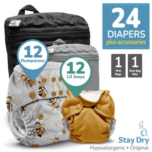 Cloth Diaper Bundle - Starter | Rumparooz G3 Stay Dry Original One Siz