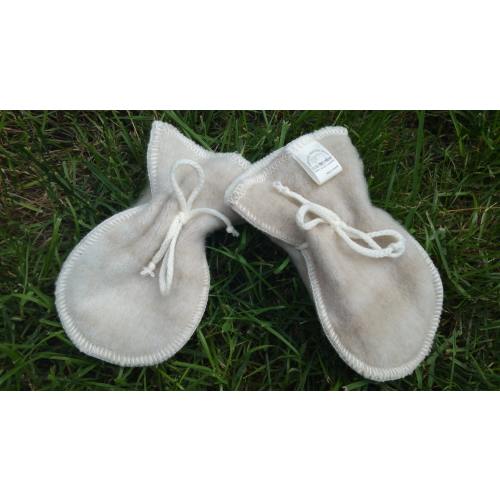 Organic Merino wool minimalist baby scratch mittens, Unisex Merino wool baby mittens,  Baby shower Newborn Gift gender neutral mittens