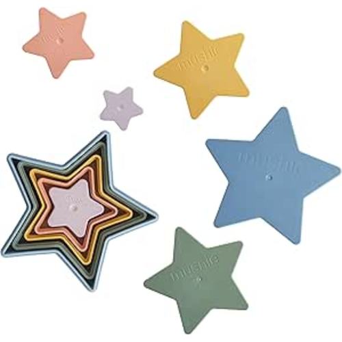 mushie Nesting Stars Toy | Made in Denmark (Retro)
