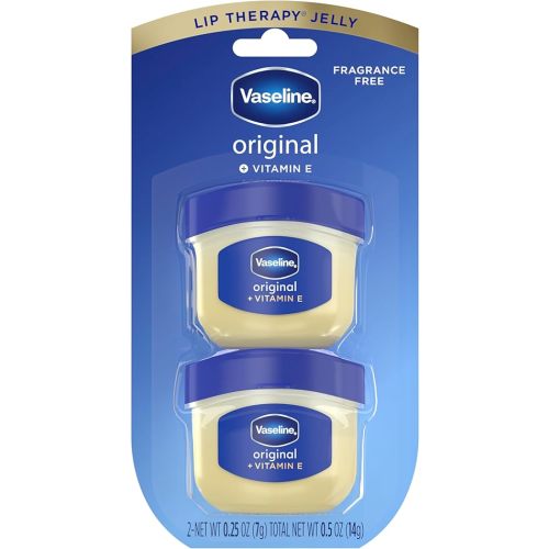 Vaseline Lip Therapy 2 Pack Original Mini For Dry, Chapped Lips Hydrating Lip Balm 0.5 oz