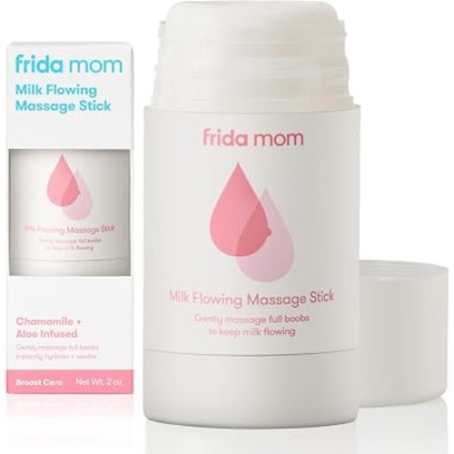 Frida Mom Milk Flowing Massage Stick for Breastfeeding Moms, Aloe-Infused