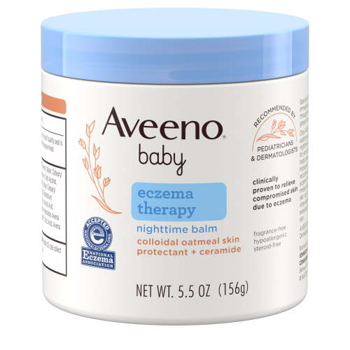 Aveeno Baby Eczema Therapy Nighttime Body Balm, Colloidal Oatmeal, 5.5 oz HSA/FSA Eligible