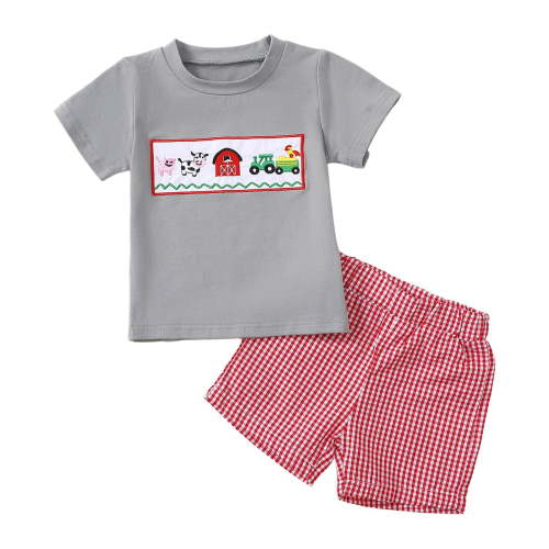 GXWEA Boys Short Sets Baby Boy Clothes Summer Boy Girls Toddler Summer Outfit T-Shirt Toddler Boy Summer Clothes Short Set