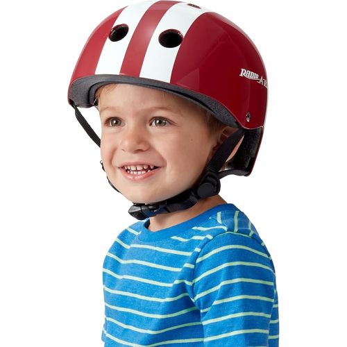 Radio Flyer Helmet, Toddler & Kids Bike Helmet for Ages 2-5, Red