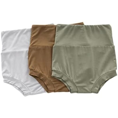 3 Packs Baby Girls Boys Viscose from Bamboo Bloomers Shorts High Waisted Short Pants