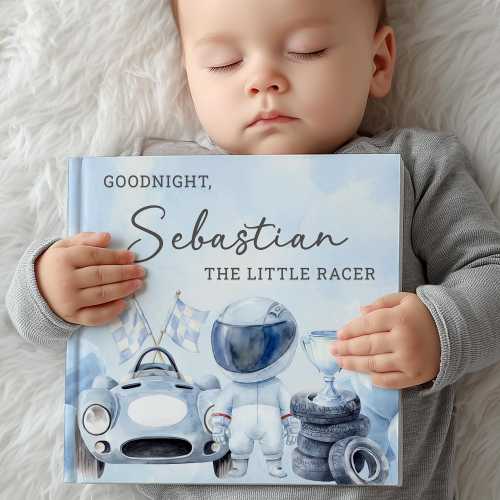 Personalized Race Car Bedtime Book, Custom Racer Storybook With Name For Toddlers, Gift for Boy, Bedtime Keepsake
