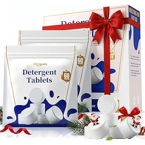 Detergent Washing Tablets 120pcs for Bottle Washer, Compatible With Momcozy, Baby Brezza, Papablic, Grownsy All Major Brands, Baby-Safe Cleaning, Great for Daily Use & Easy Refills