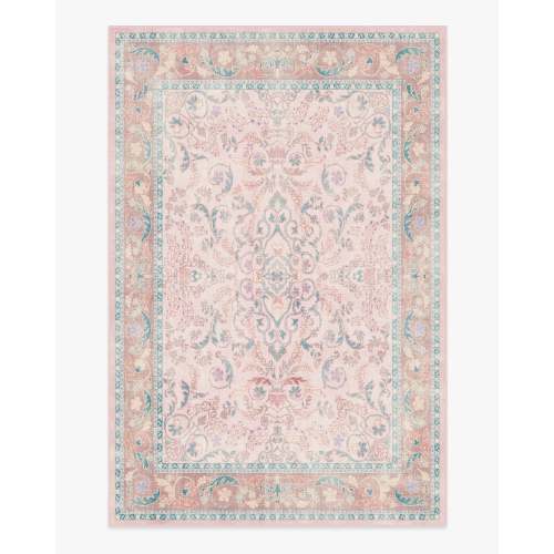 Fit For A Queen Soft Rose Rug by Bridgerton | Ruggable US