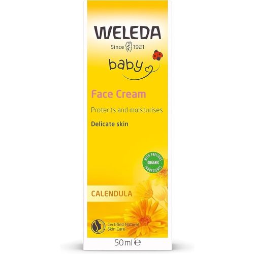 WELEDA Calendula Baby Face Cream, 1.7 FZ