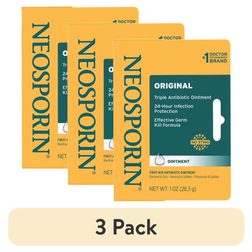 (3 pack) Neosporin Original Ointment, Triple Antibiotic, 1 oz