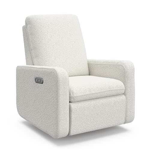 Graco Teddi Power Recliner Swivel Glider (Ivory Boucle)  Electronic Power Recline, USB-A & USB-C Charger, Premium Cushioning & Comfort