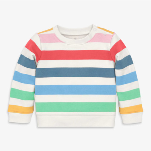3-6 Mo Baby sweatshirt in candy stripe | Primary.com