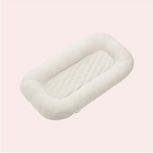 Ultra-Soft Striped Infant Lounger Bed