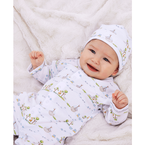 Blue Noah's Print Hat