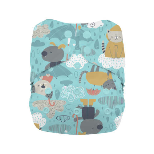 Thirsties Natural One-Size All-in-One Diaper - Snaps