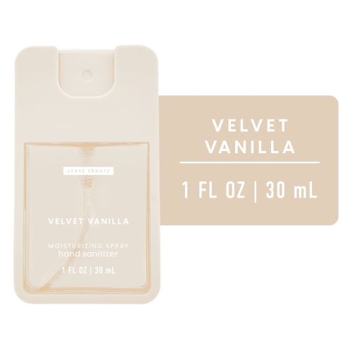 Scent Theory Hand Sanitizer Spray, Velvet Vanilla, 1 fl oz