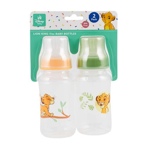 Disney Lion King 2pk 11oz Baby Bottles- Simba, BPA FREE
