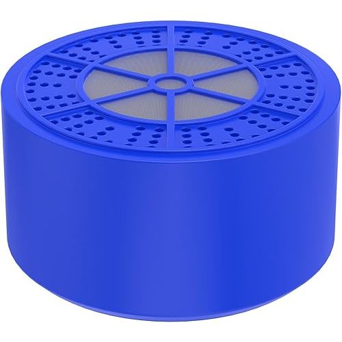 Bathtub Water Filter Replacement Cartridge, Multi-Stage Filtration Removes 99% Chlorine & Heavy Metals, for Solid Stainless Steel Bath Filter,Blue
