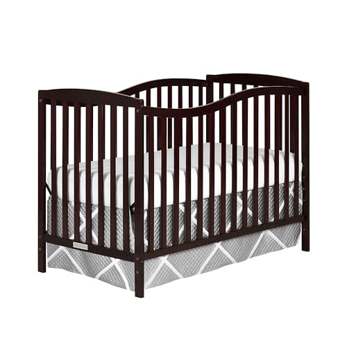 Dream On Me Chelsea 5-In-1 Convertible Crib In Espresso, JPMA Certified