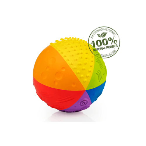 Caaocho Rainbow Sensory Ball - Made from Natural Rubber