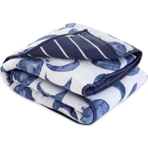 Burt's Bees Baby Hello Moon Organic Cotton Reversible Quilt In Indigo | Google Shopping