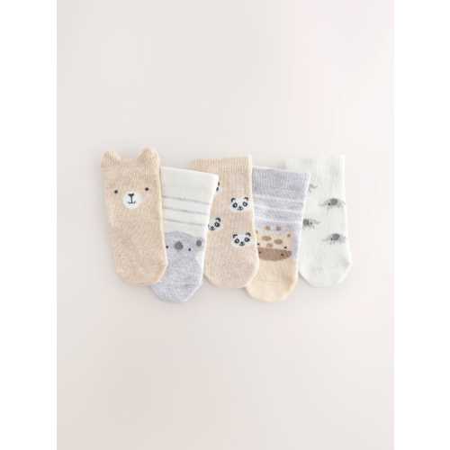 Neutral Baby Socks 5 Pack (0mths-2yrs)