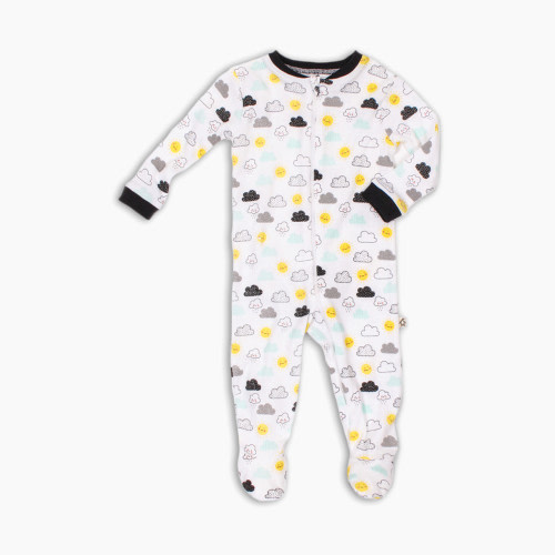 Snugabye Sleeper Front Zip - White, 0-3M