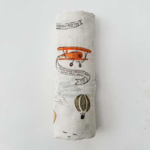 Scripture Planes Muslin Blanket Swaddle