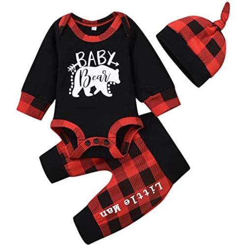 Newborn Infant Baby Boys Clothes Baby Boy Bodysuit Pants Outfit Set