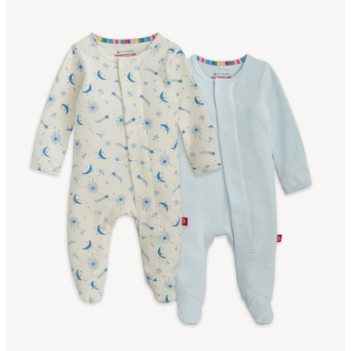 Magnetic 2-Pack Footie 3-6M