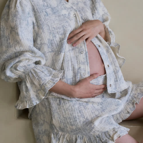 LUXE RUFFLED MUSLIN SET