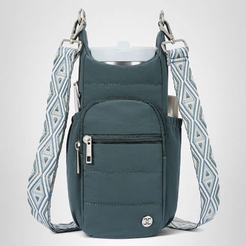 Telena Water Bottle Holder with Strap RFID Crossbody Bags for Women for Walking, Hiking, Cycling