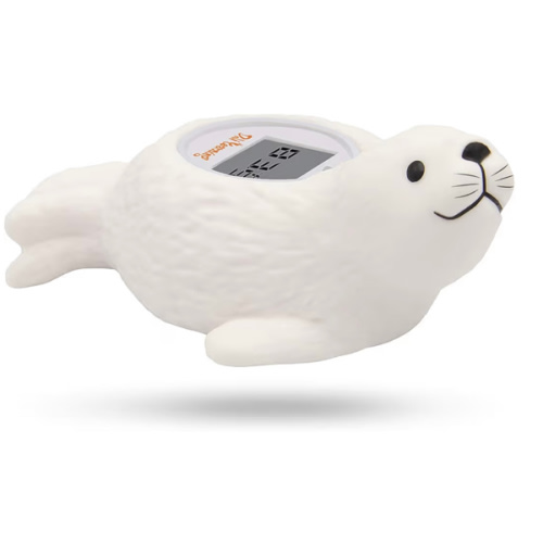Doli Yearning Upgrade Baby Bath Thermometer Room Temperature| Water Thermometer|Kids' Bathroom Safety Products| Baby Bath(Seal Shape)℃/℉, LCD