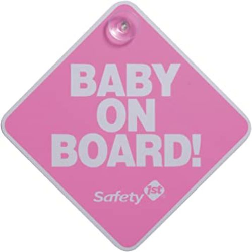 Safety 1st Baby On Board Sign, Pink