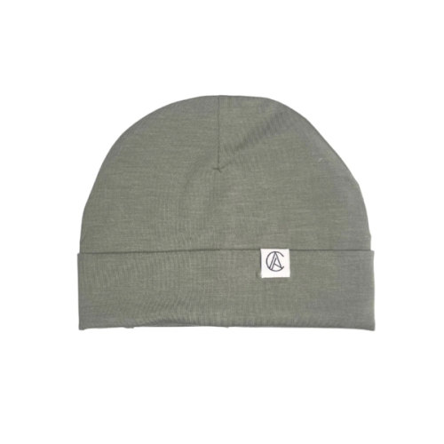 Satin Lined Jersey Beanie-Thyme – Aarin & Co.