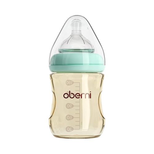 PPSU Baby Bottles, Anti Colic Breastfeeding Bottles, Slow Flow Baby Bottles with Natural Response Nipple-Size S for Babies, Newborn, Preemie 0-3 0-6 Months (5 Ounce, Blue)