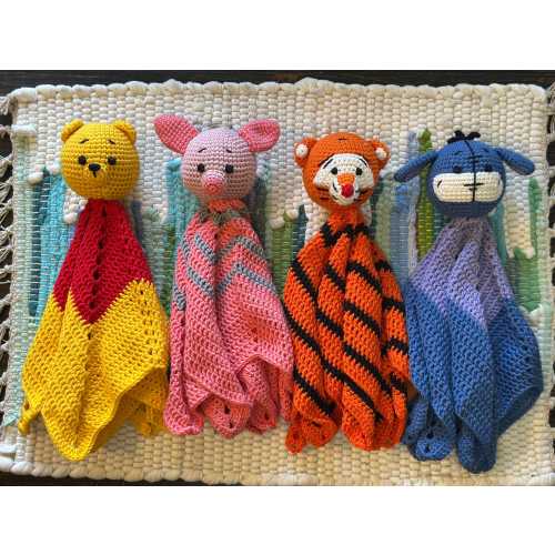 Crochet Winnie the Pooh Lovey: Handmade Baby Blanket