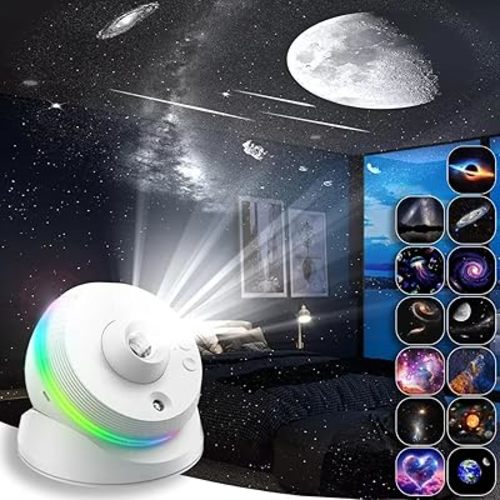 [6th Gen Upgraded] Meteor Galaxy Projector, 13 in 1 Planetarium Star Projector Galaxy Night Light with Realistic Starry Sky Constellation Nebula for Kids Bedroom Living Room Ceiling Decor
