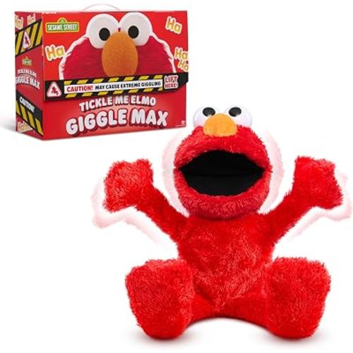 Sesame Street Tickle Me Elmo Giggle Max 18-Inch Interactive Plush Toy