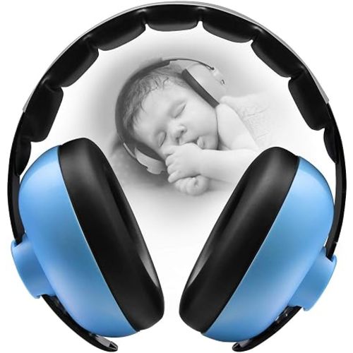 BBTKCARE Baby Ear Protection Noise Cancelling HeadPhones for Babies for 3 Months to 3 Years (Blue)