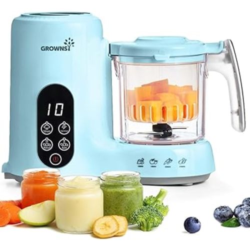 Baby Food Maker Steamer Blender Fuction Auto Cooking & Grinding Green