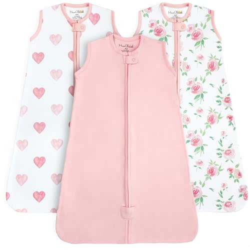 Mama Cheetah Baby Sleep Sack 0.5 TOG, Organic Cotton Baby Wearable Blanket with Two-Way Zipper, Swaddle Transition Baby Sleeping Bag for Newborn Infant Toddler Boy Girl, 6-12 Months
