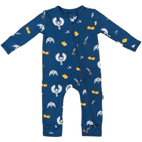 KYTE BABY Unisex Rayon Made From Bamboo Zippered Rompers 0-24 Months
