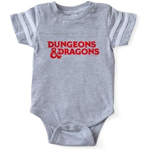 CafePress Dungeons and Dragons Red Logo Cute Infant Baby Football Bodysuit